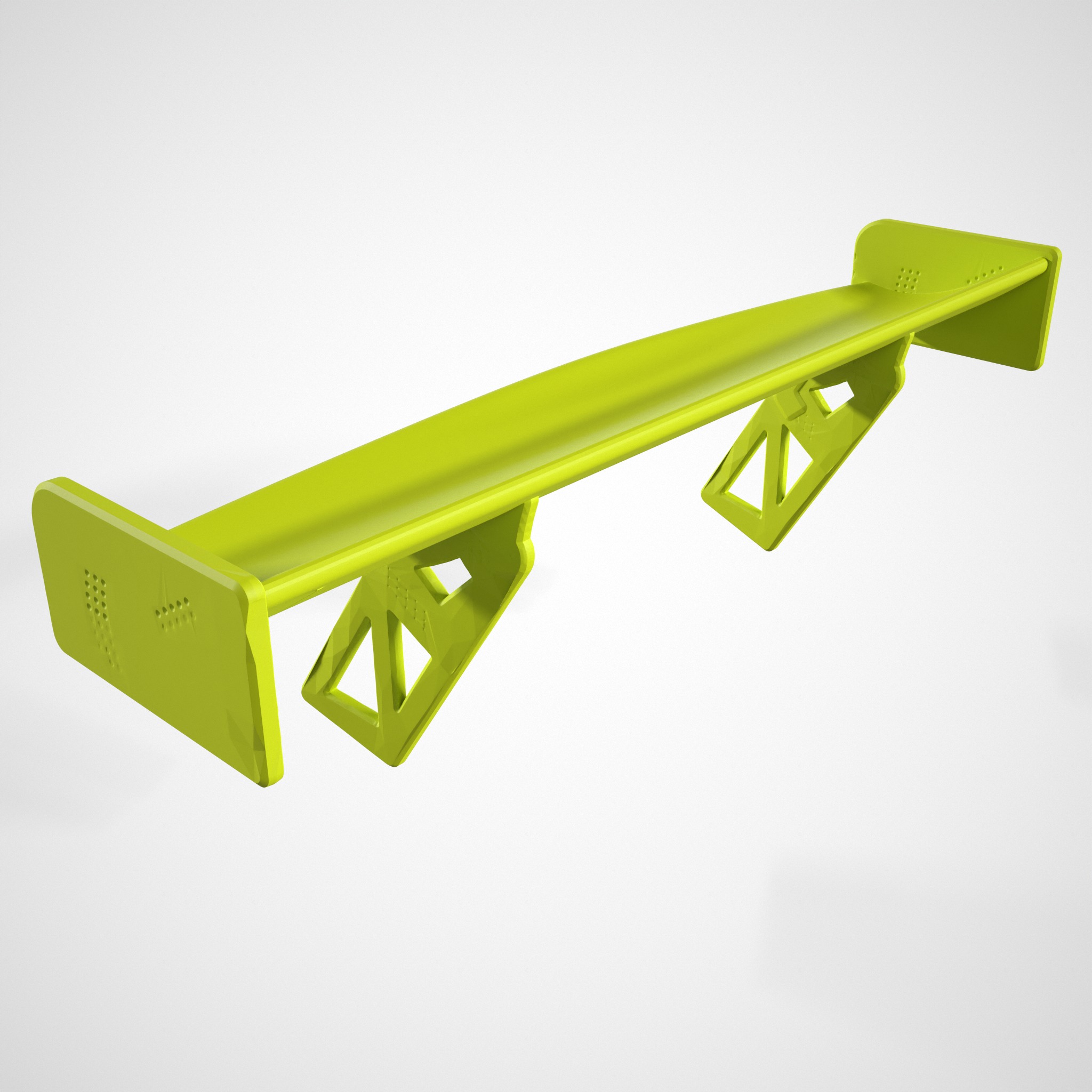 PORSCHE 911 GT3R 2019 SPOILER 3D print model_2