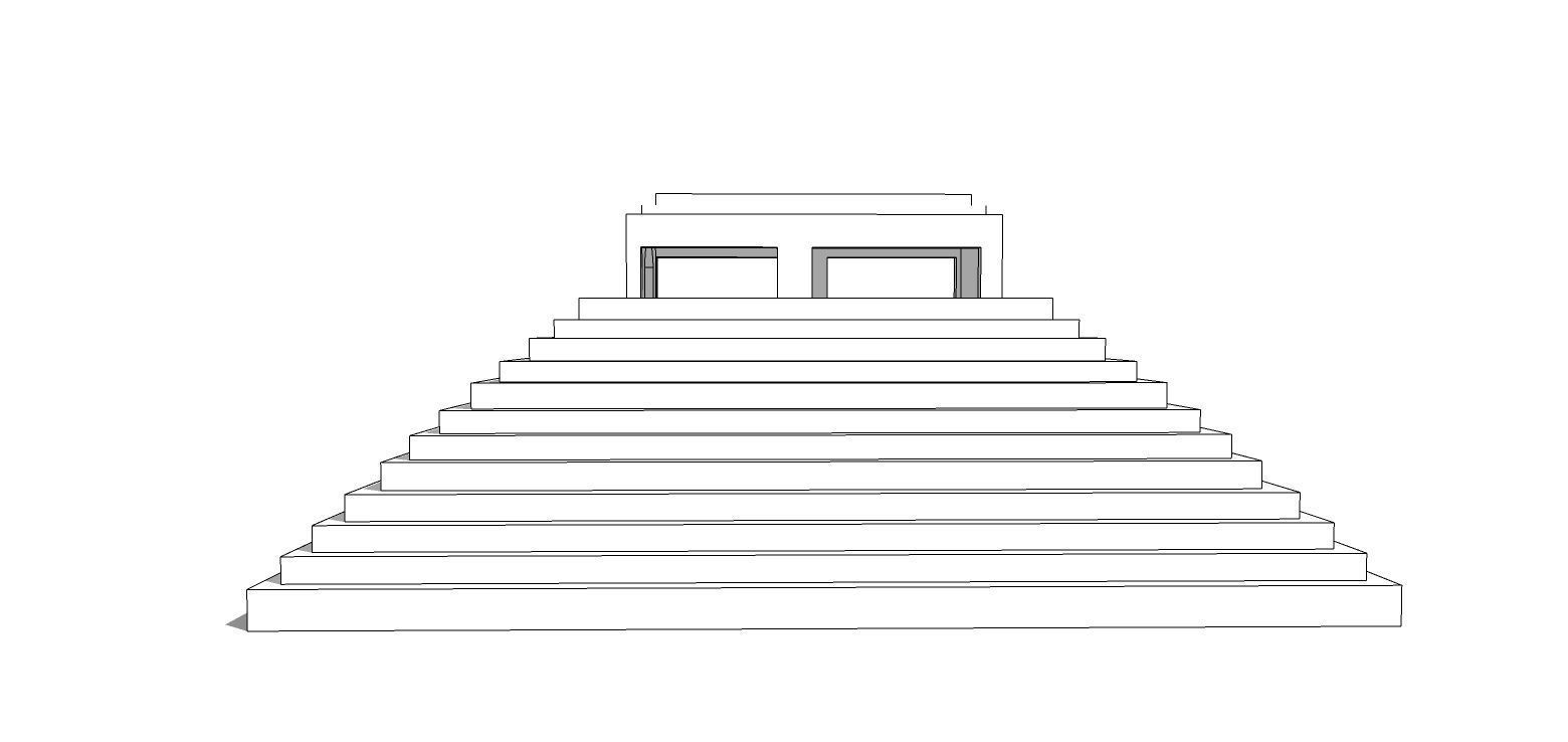 Zigurat ancient pyramid-Ziggurat Temple 3D model_8