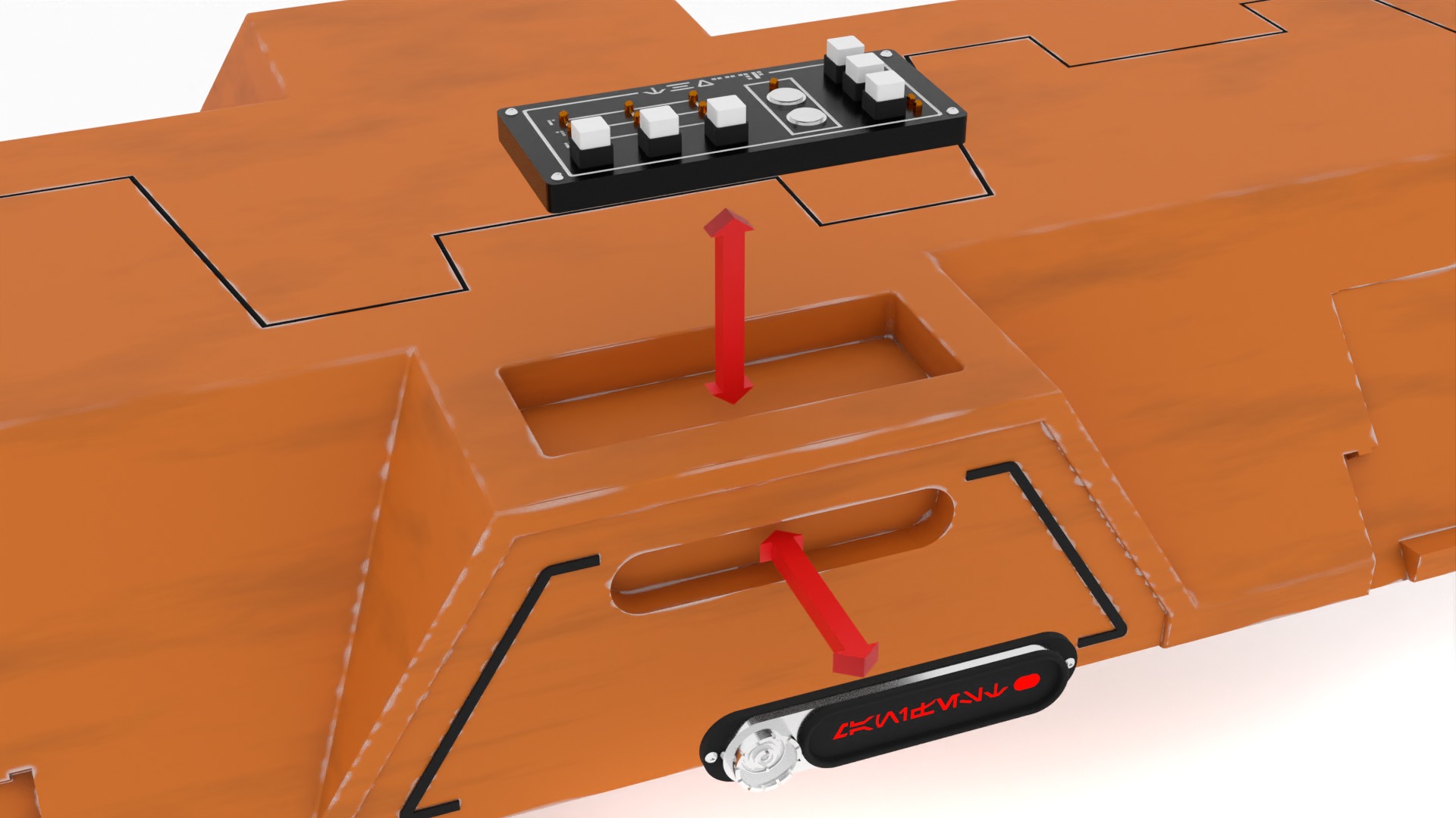 Kyber Crystal Container 1-18 scale Kenner Hasbro 3D print model_41
