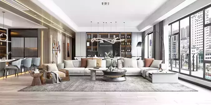 Indoor apartment living room 18