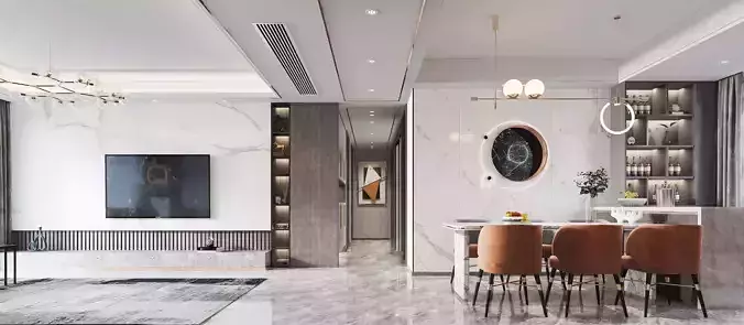 Luxury apartment living room110