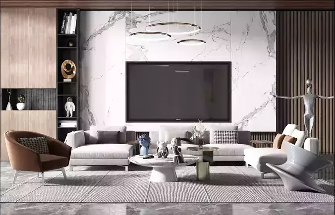 Luxury apartment living room108