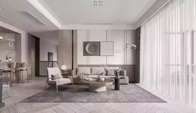 Luxury apartment living room106