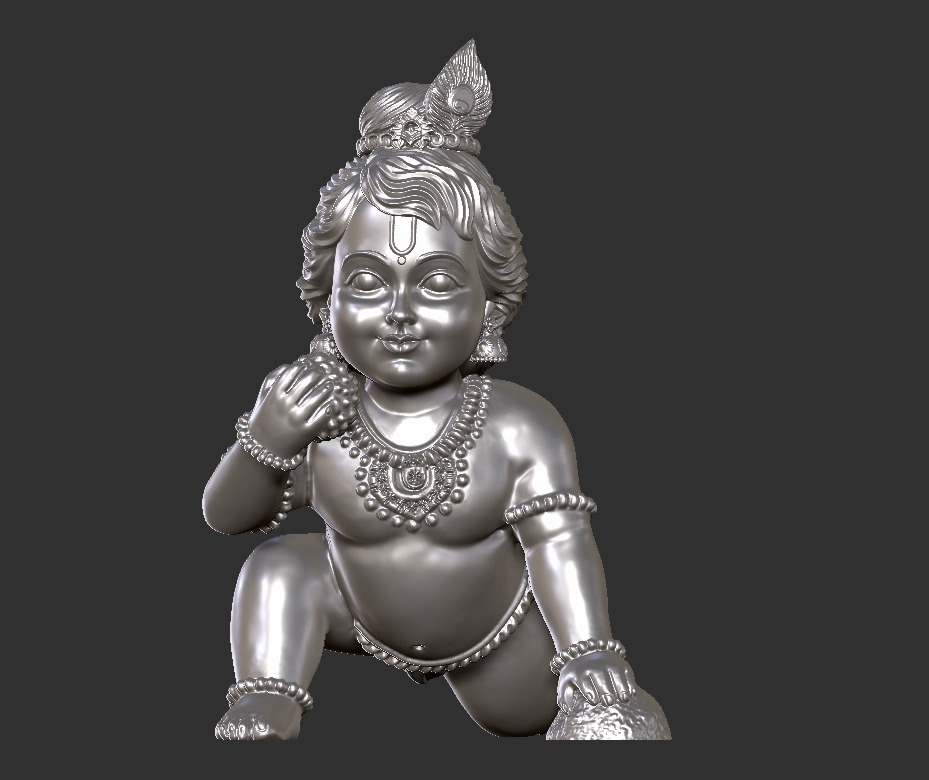 Laddu Gopal Krishna 3D print model_101