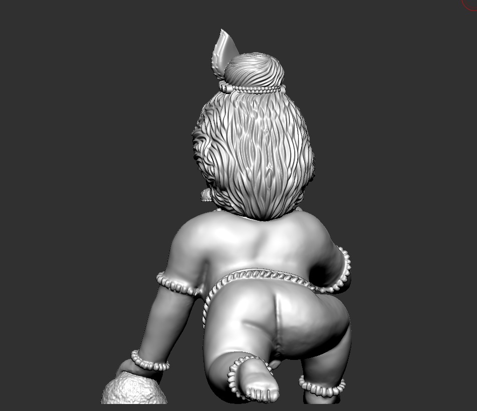 Laddu Gopal Krishna 3D print model_60