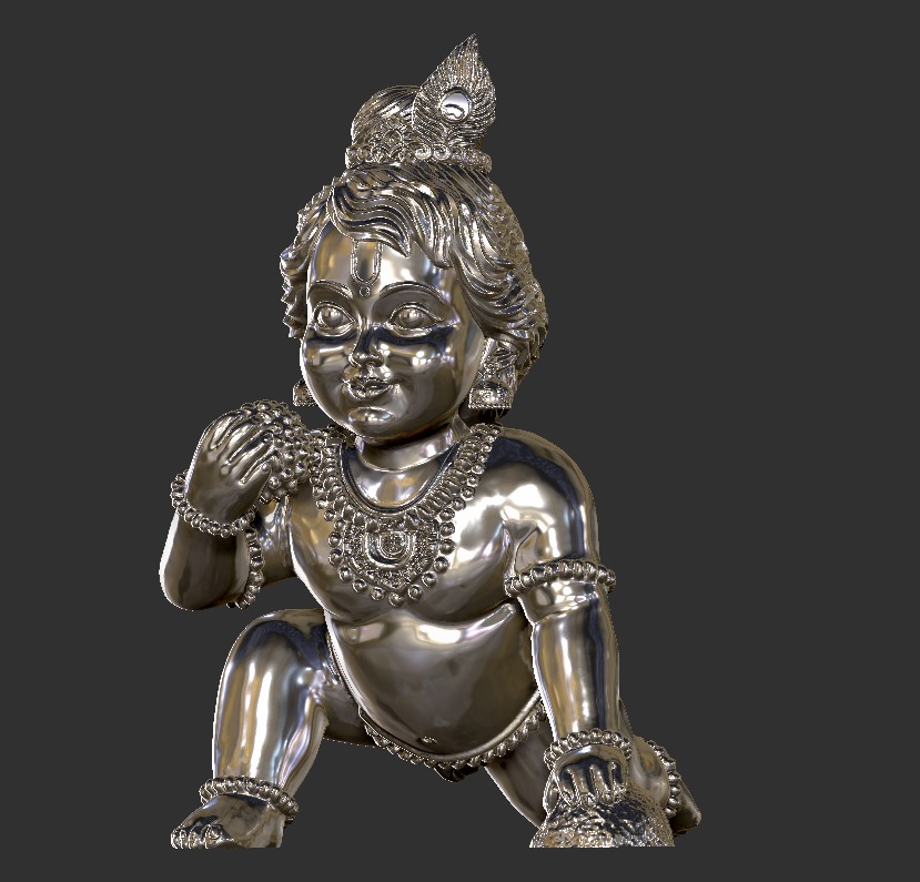 Laddu Gopal Krishna 3D print model_54