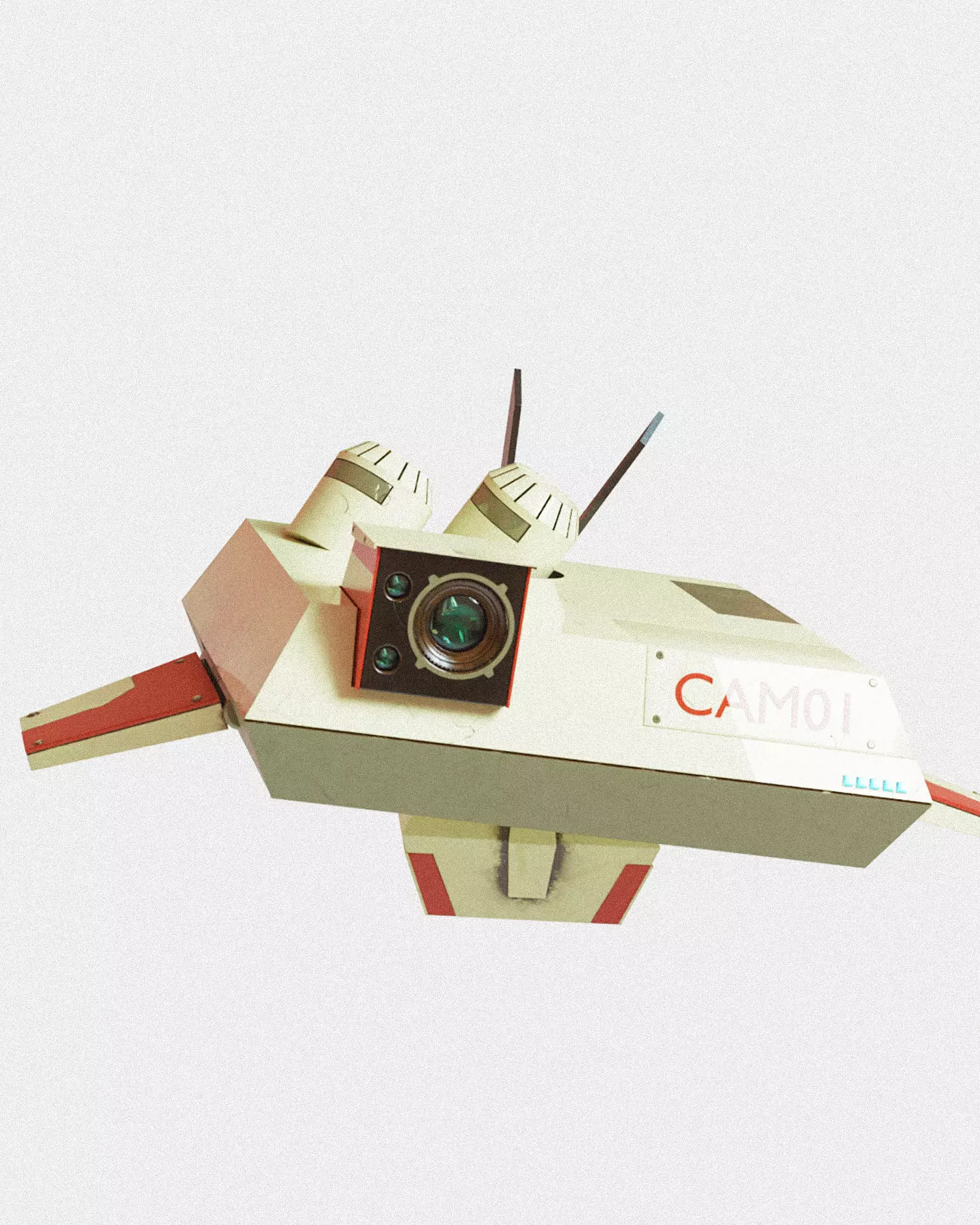 CAM01 Surveillance Drone Low-poly 3D model_0