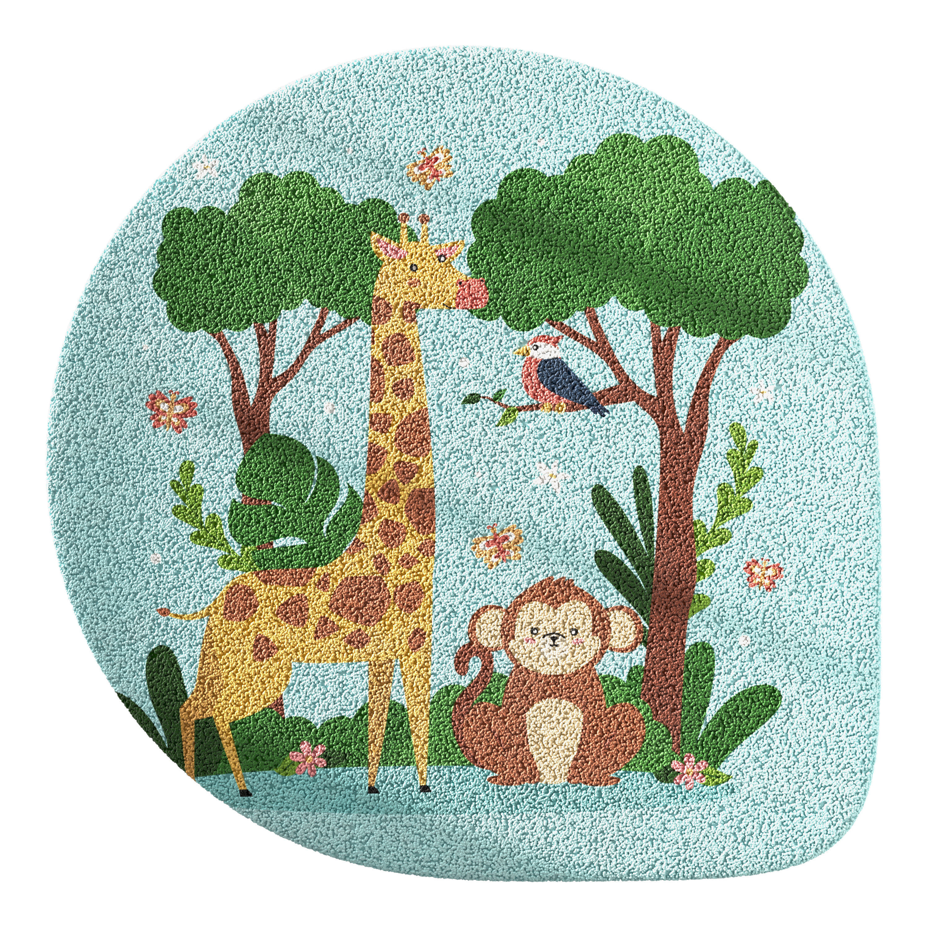 Kids carpet set 13 3D model_5