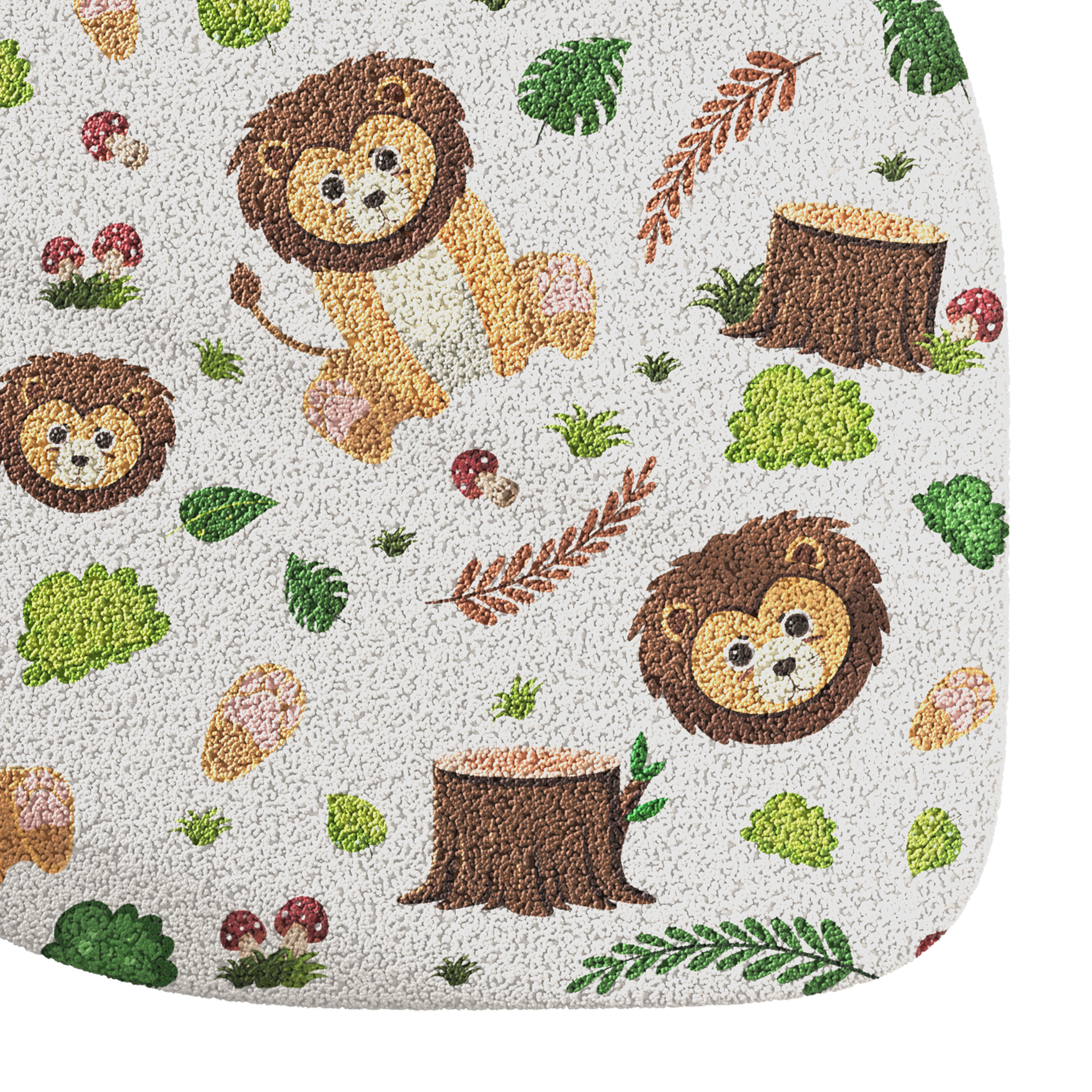 Kids carpet set 13 3D model_9