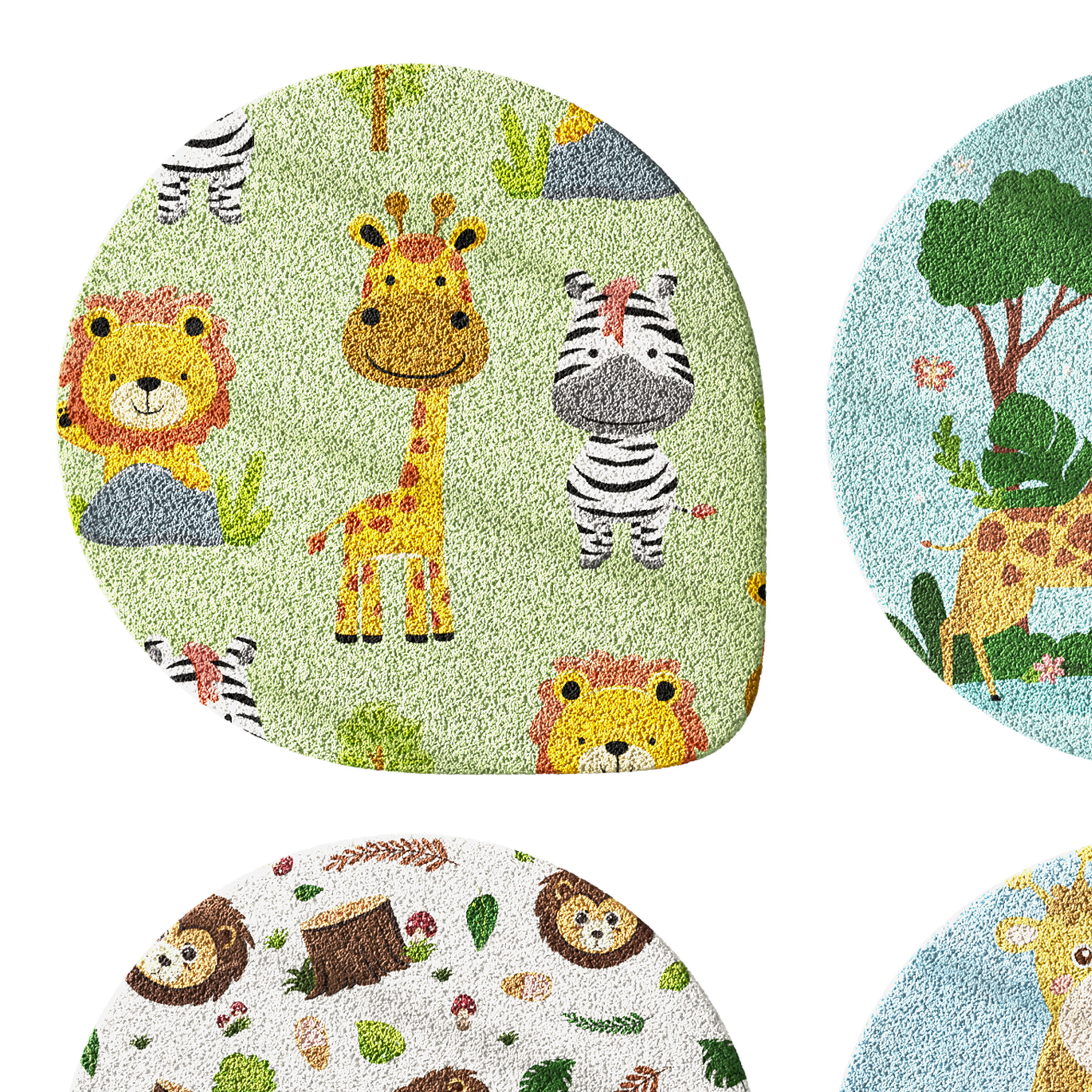 Kids carpet set 13 3D model_1