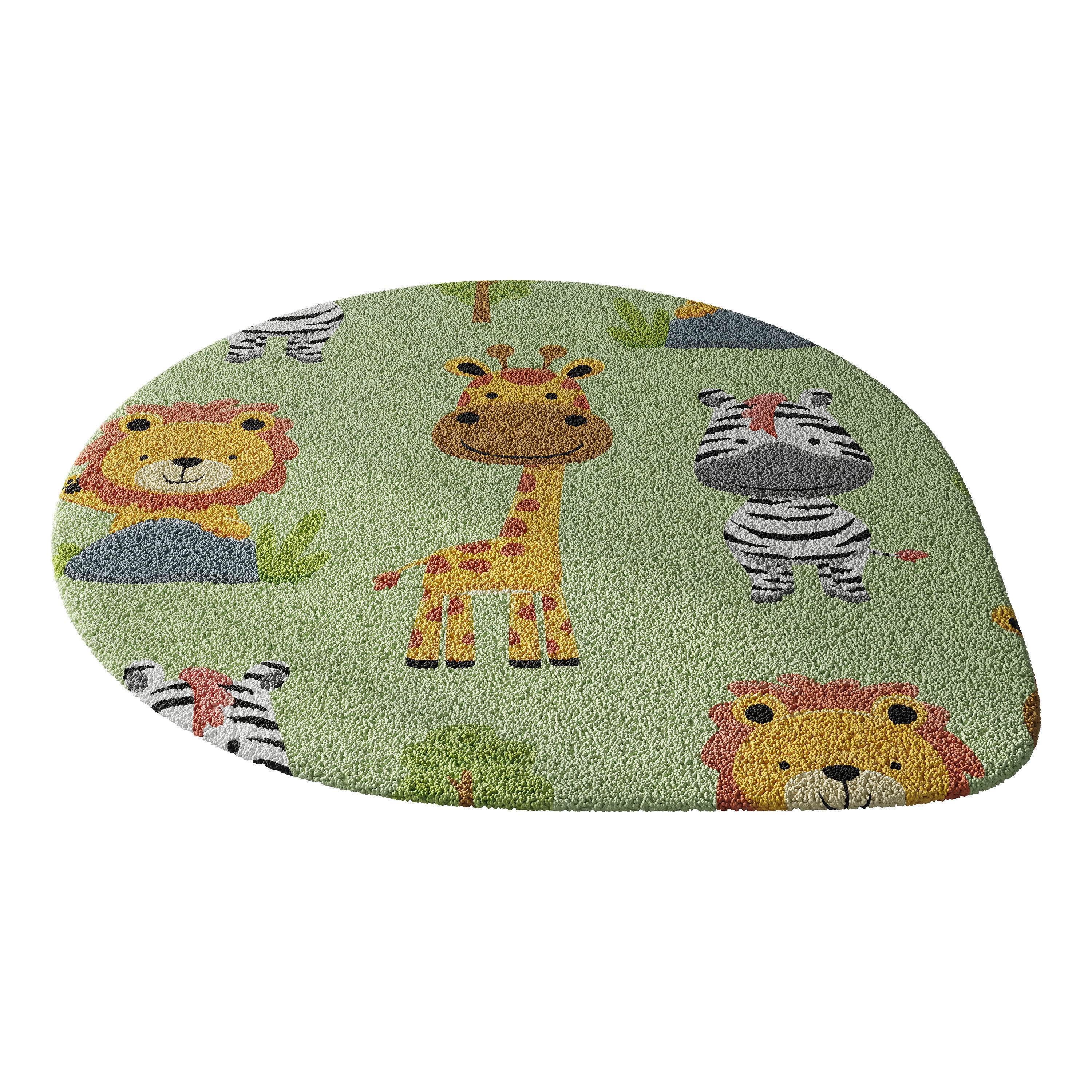 Kids carpet set 13 3D model_2