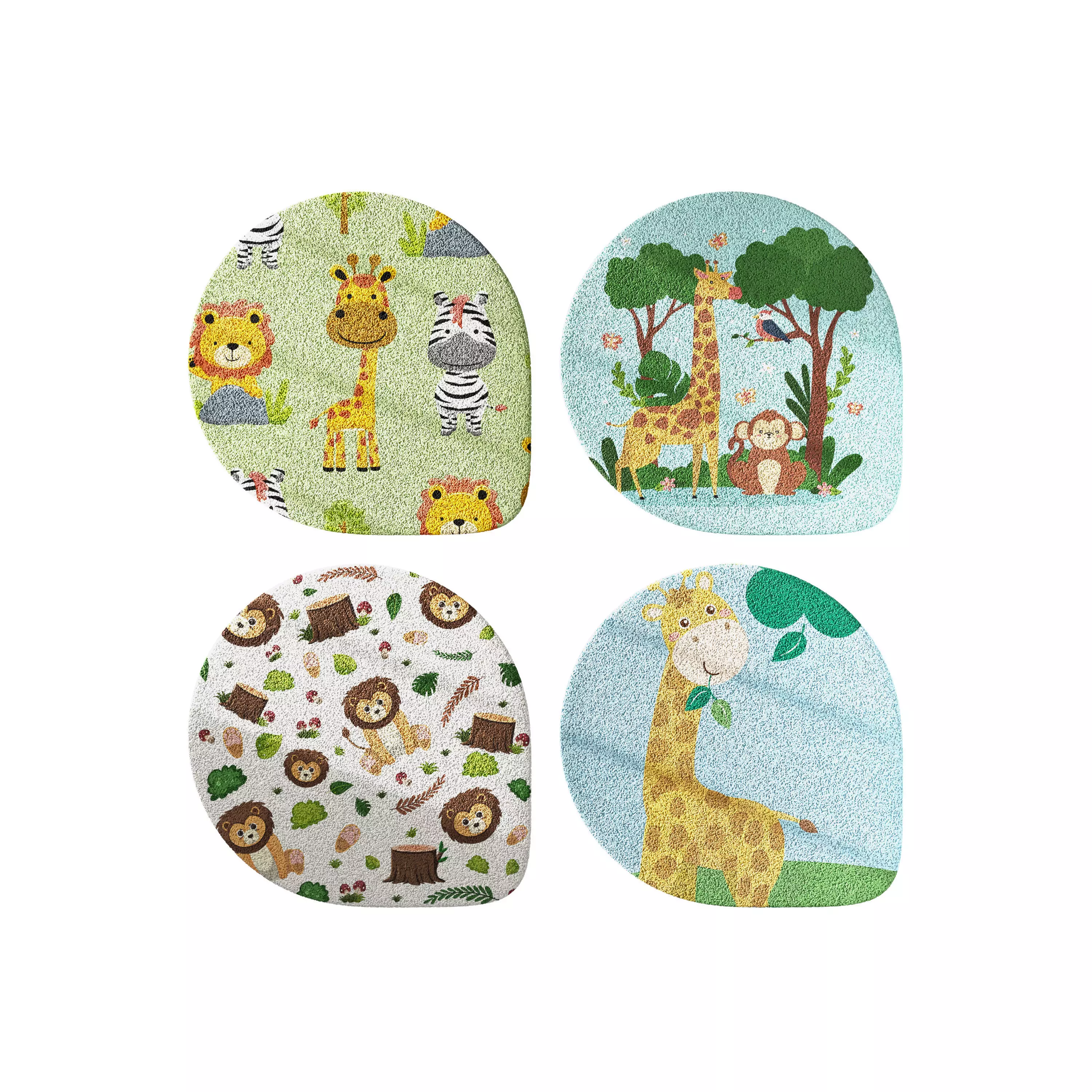 Kids carpet set 13 3D model_0