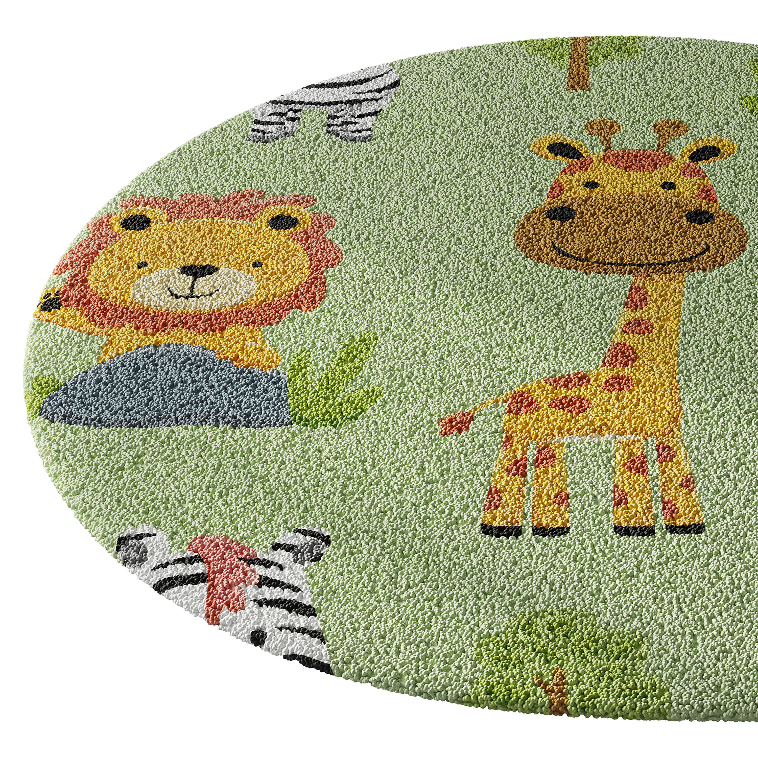 Kids carpet set 13 3D model_4