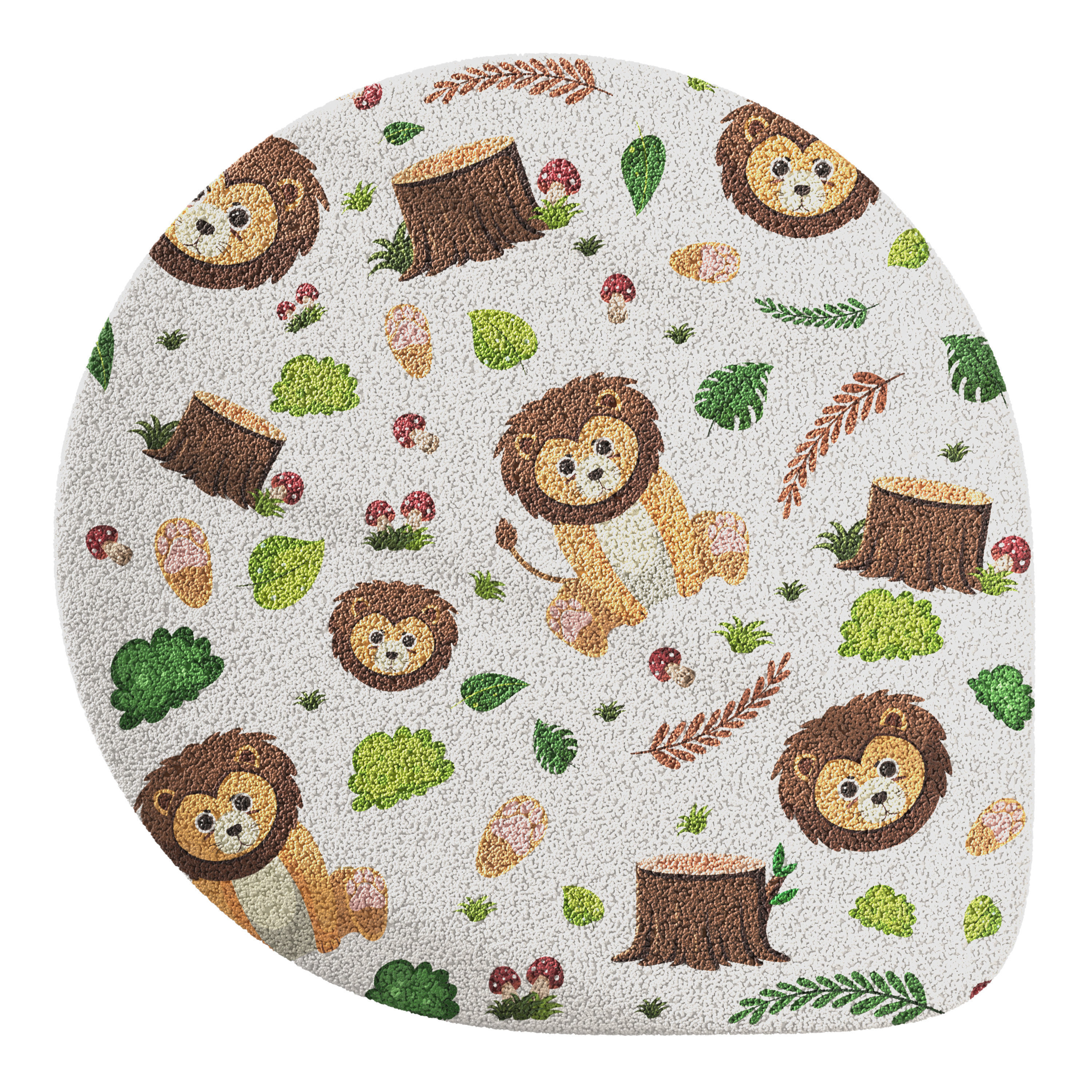 Kids carpet set 13 3D model_8