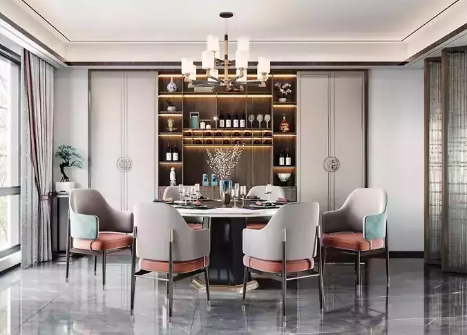 Living room dining table 7