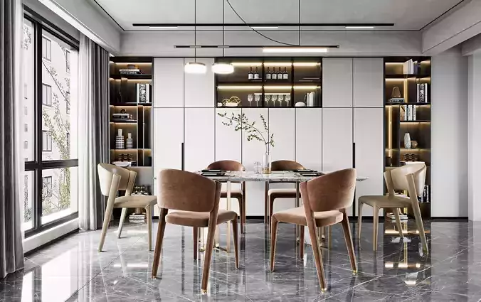 Living room dining table4