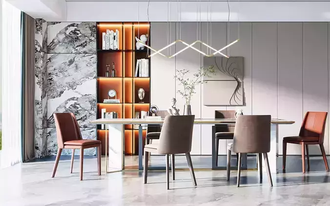 Living room dining table 1