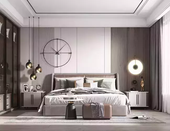 Modern luxury bedroom 44