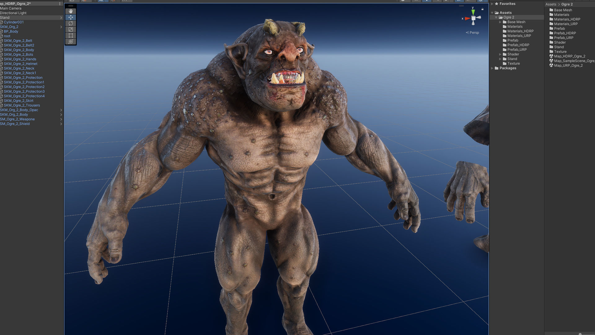 Ogre 2 Low-poly 3D model_21