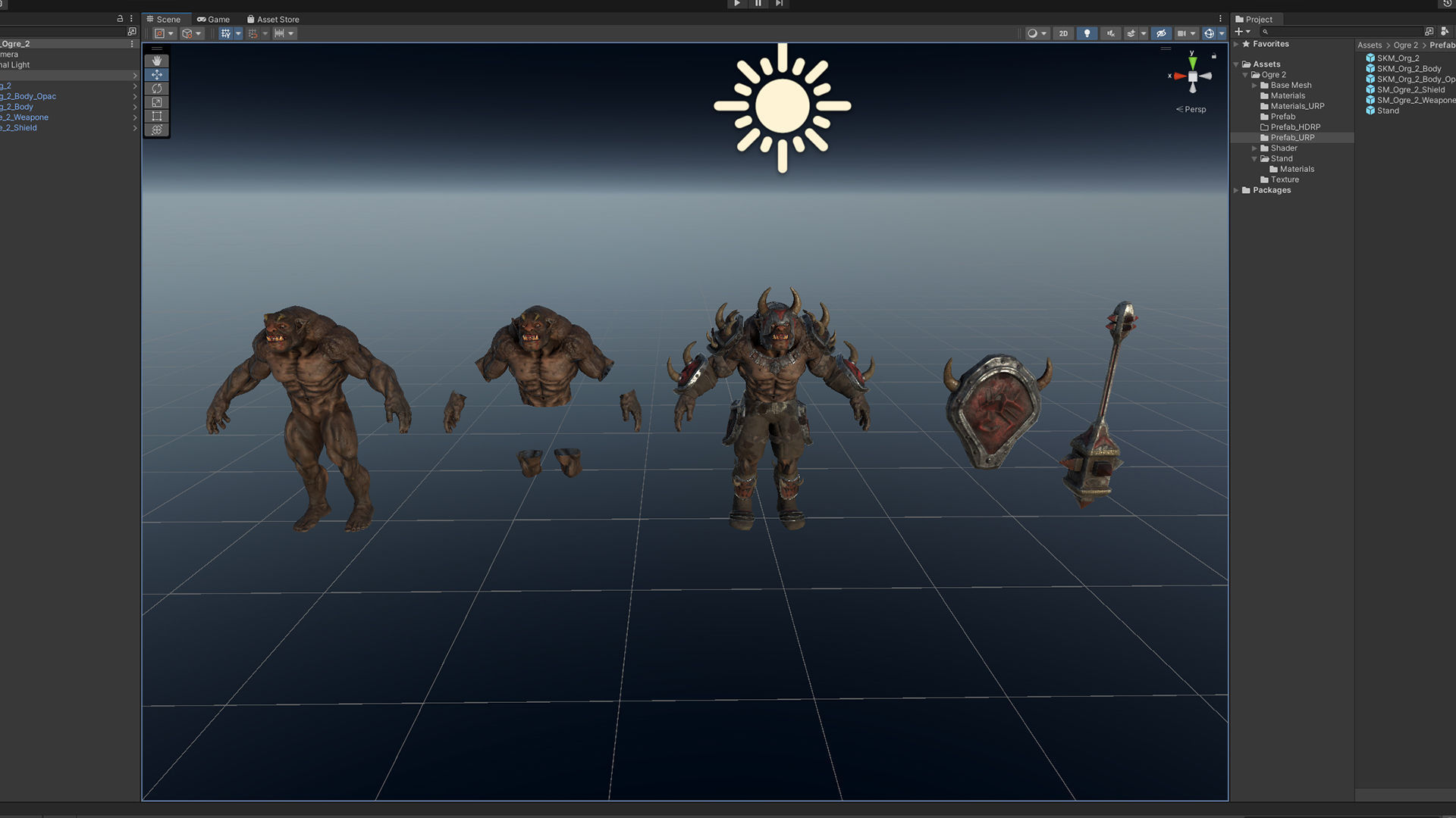 Ogre 2 Low-poly 3D model_7