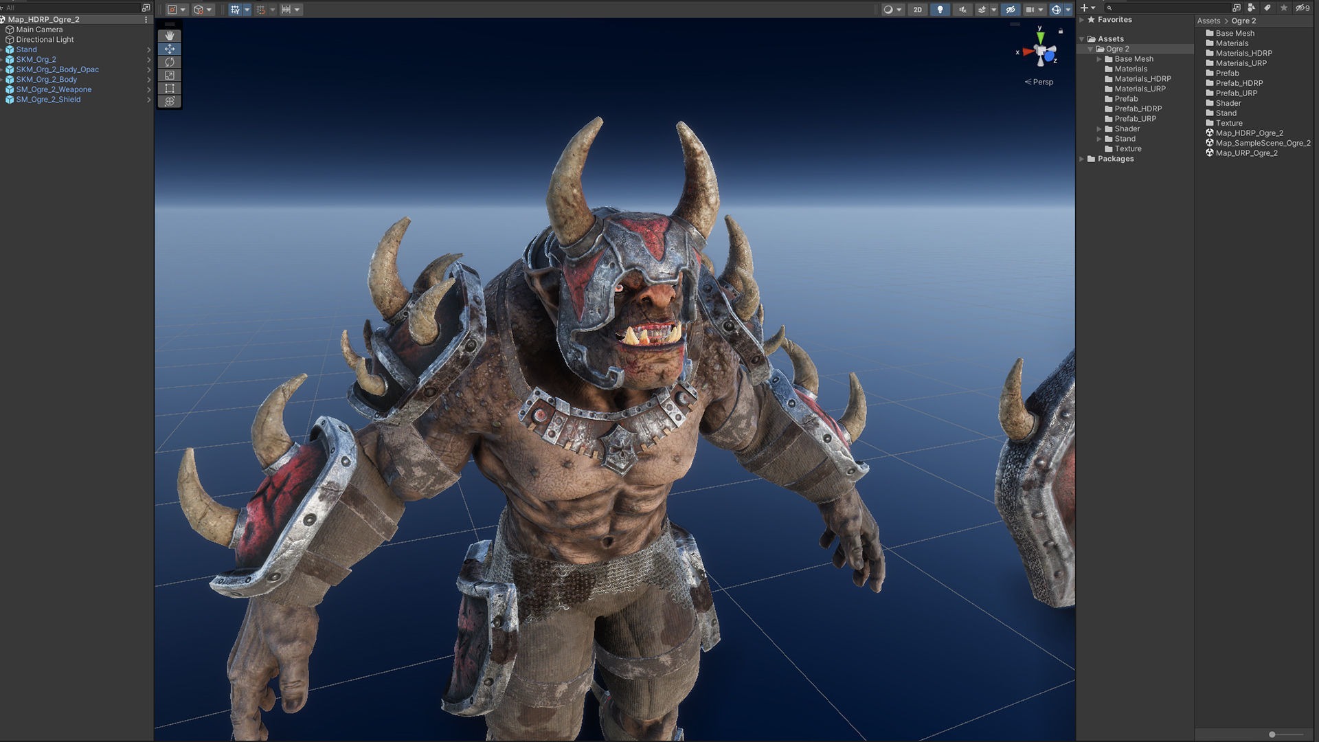 Ogre 2 Low-poly 3D model_17