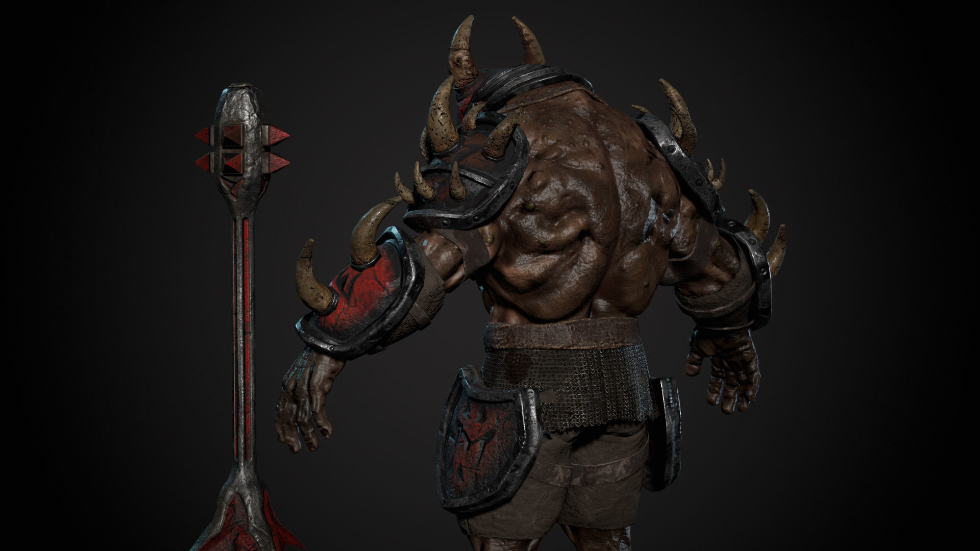 Ogre 2 Low-poly 3D model_5