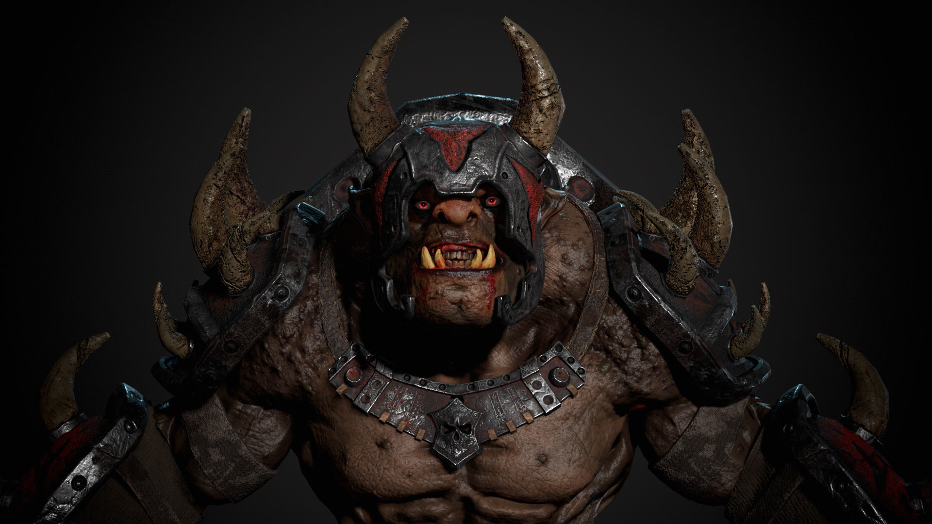 Ogre 2 Low-poly 3D model_4