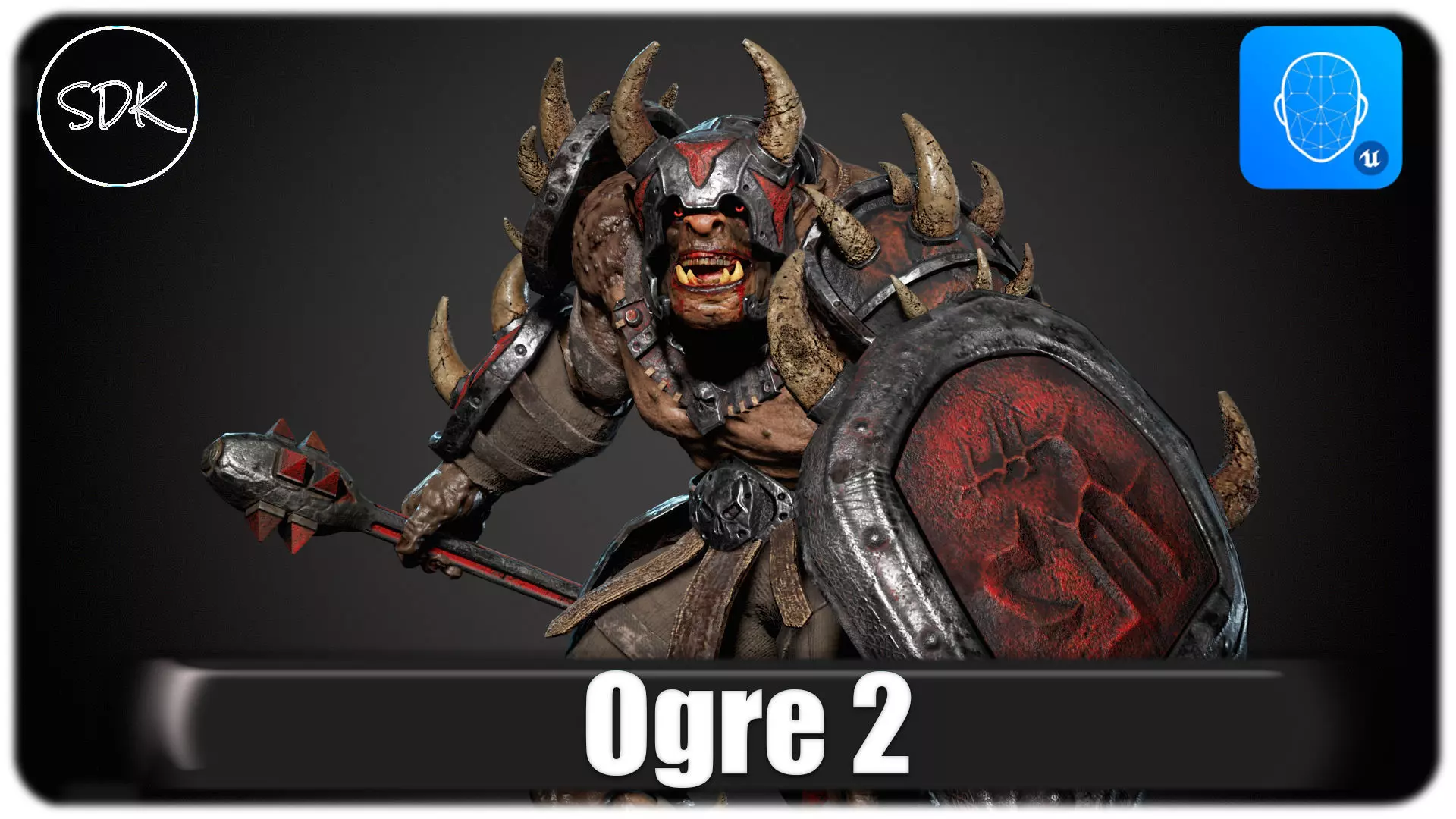 Ogre 2 Low-poly 3D model_0