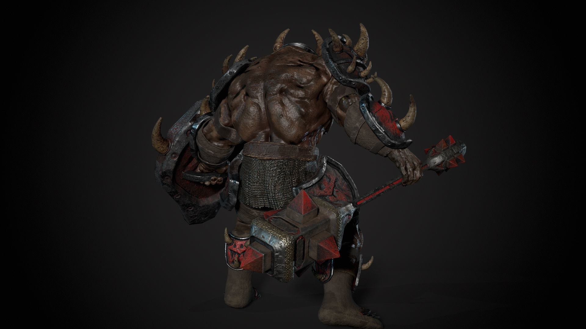 Ogre 2 Low-poly 3D model_24