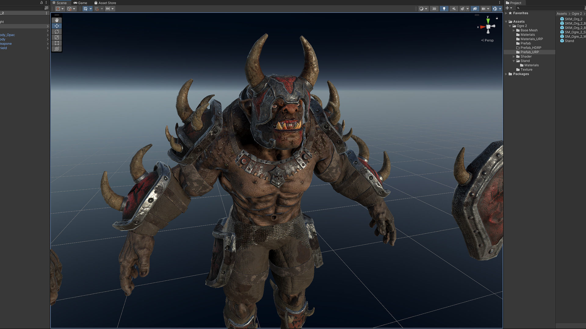 Ogre 2 Low-poly 3D model_14