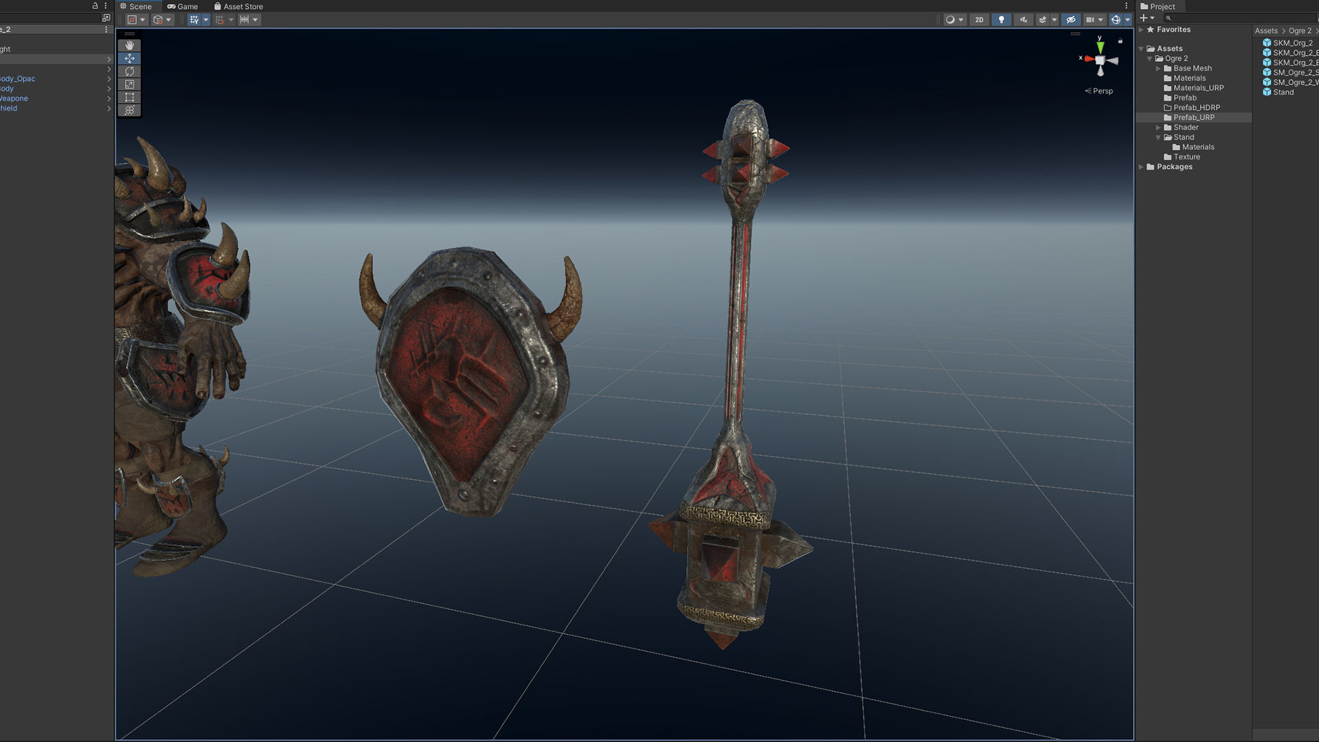 Ogre 2 Low-poly 3D model_16