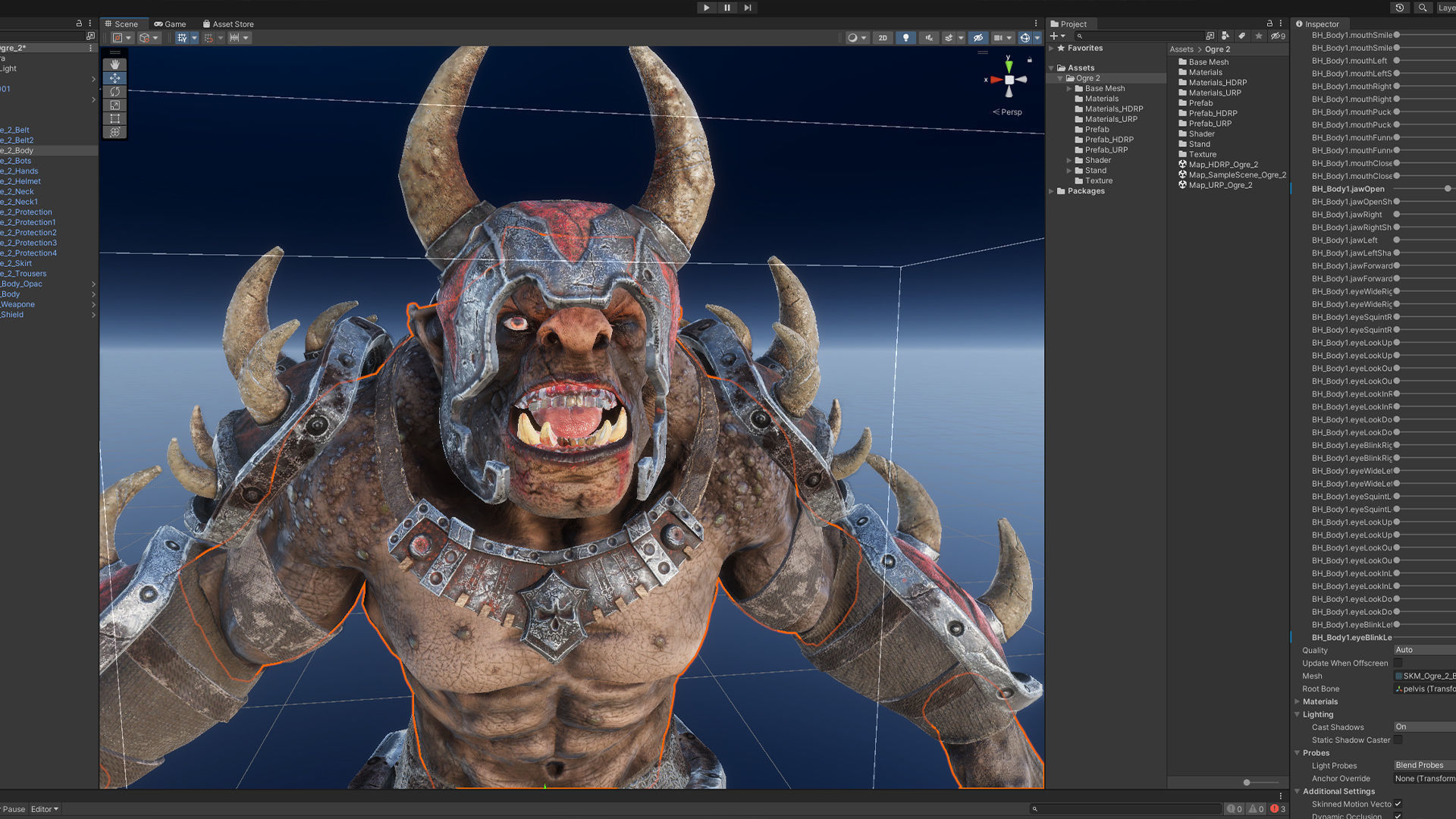 Ogre 2 Low-poly 3D model_19