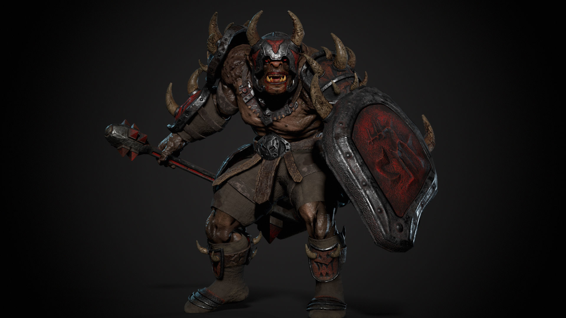 Ogre 2 Low-poly 3D model_3