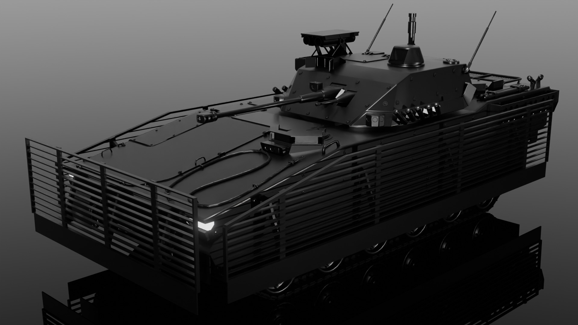 Fictional AFV 3D model_2