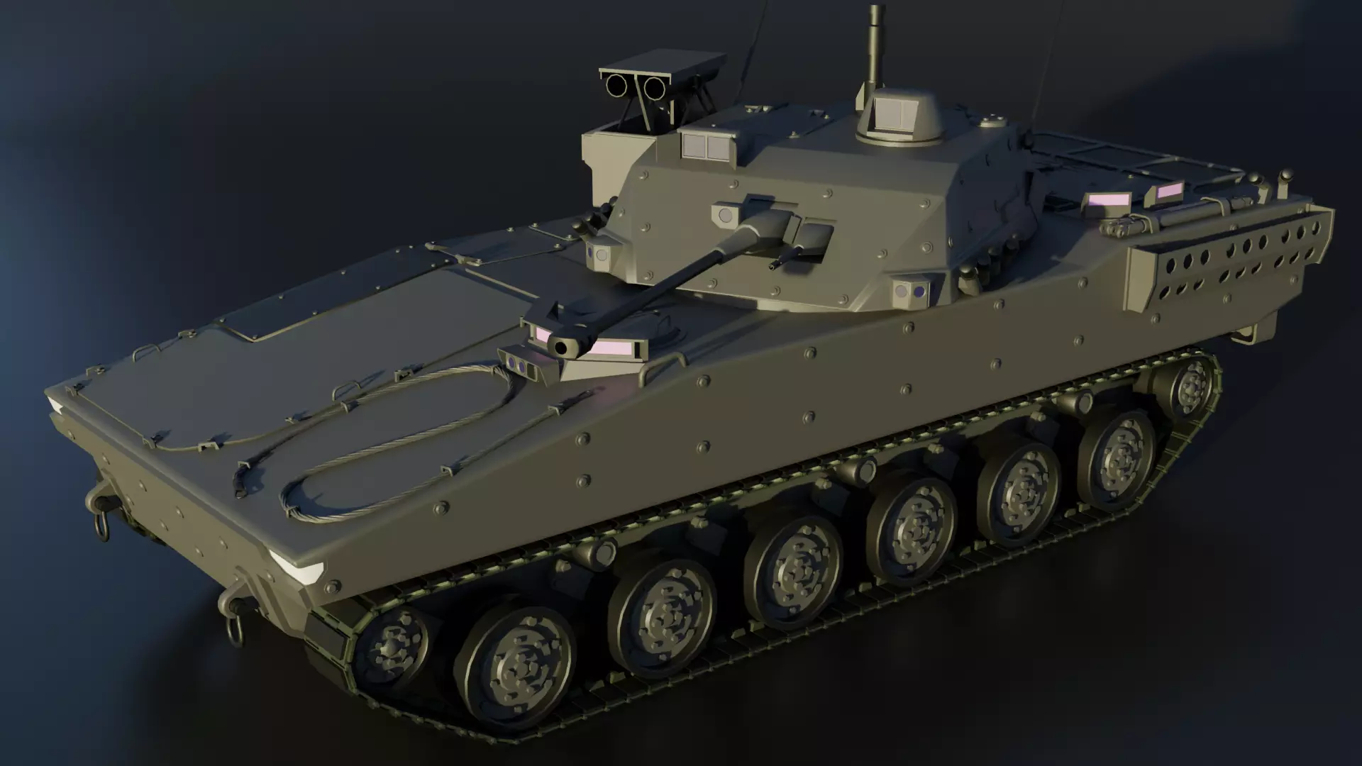 Fictional AFV 3D model_0