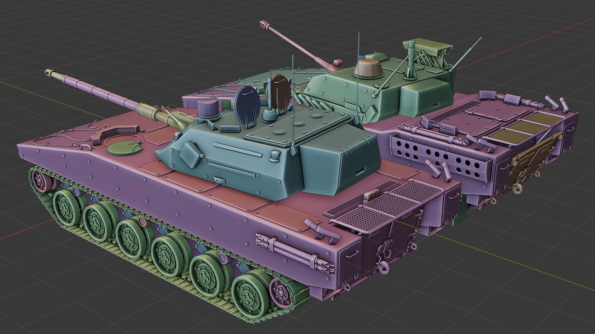 Fictional AFV 3D model_12
