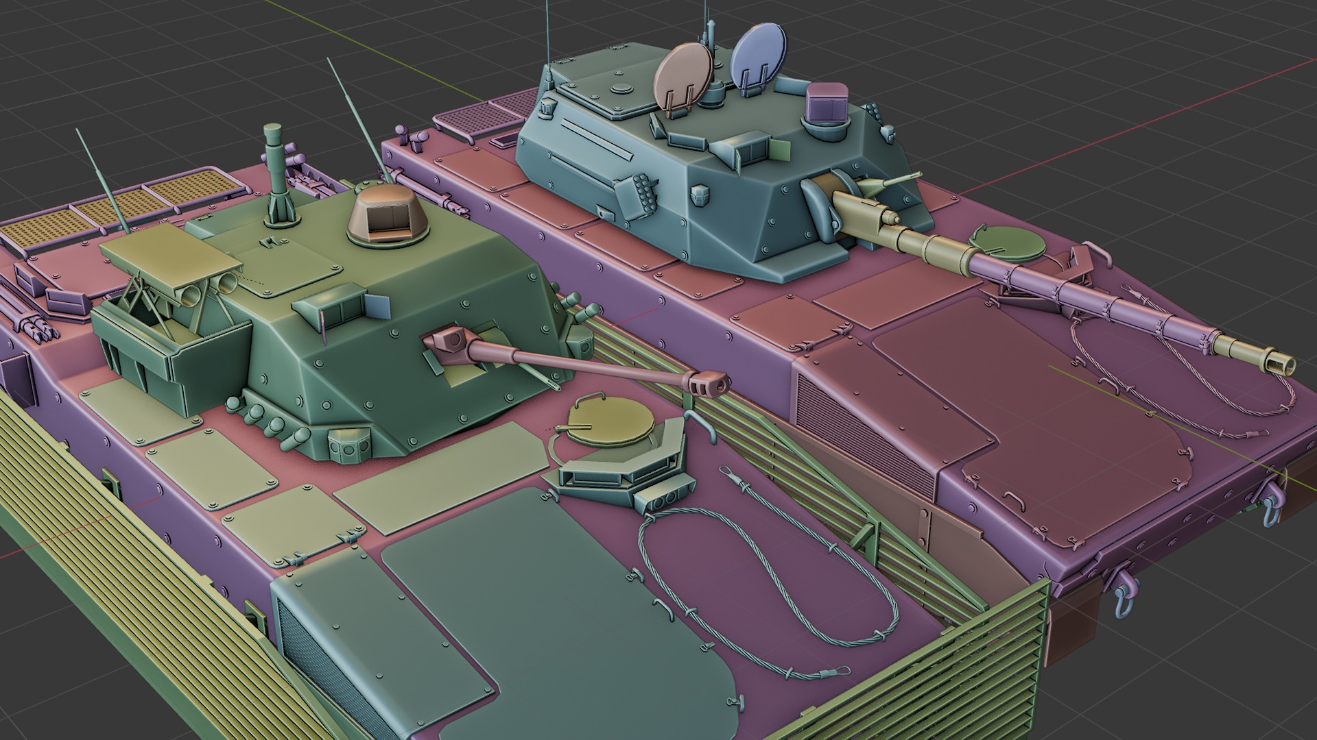 Fictional AFV 3D model_13