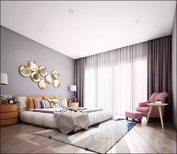 Modern interior bedroom 17