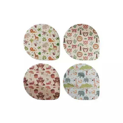 Kids carpet set 16 3D model