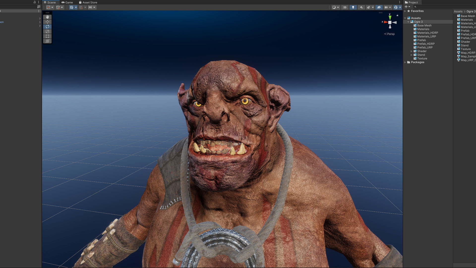 Ogre 3 Low-poly 3D model_16
