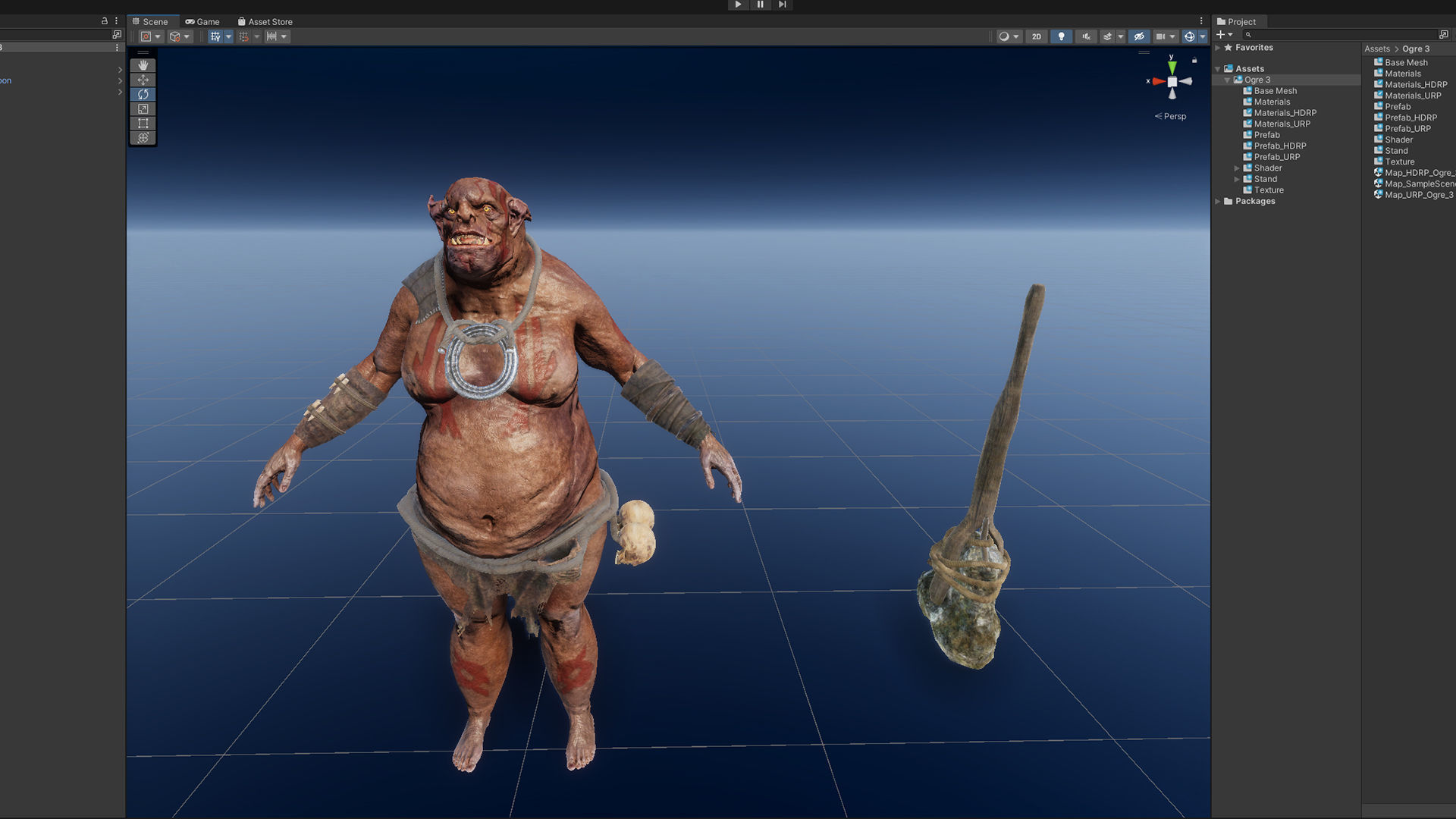 Ogre 3 Low-poly 3D model_20