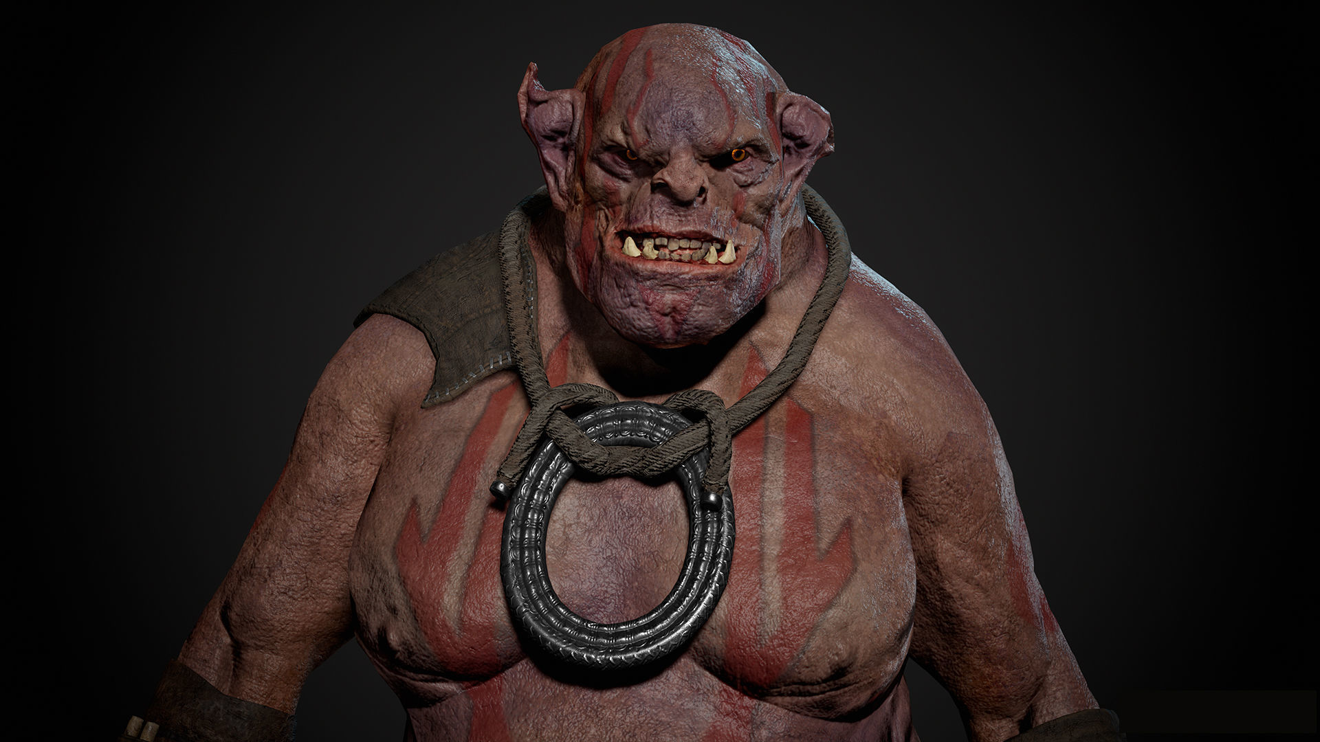 Ogre 3 Low-poly 3D model_8
