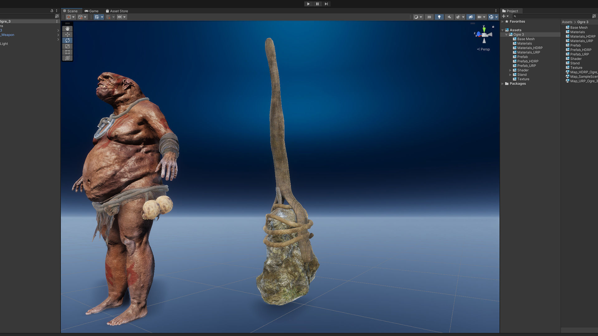 Ogre 3 Low-poly 3D model_13