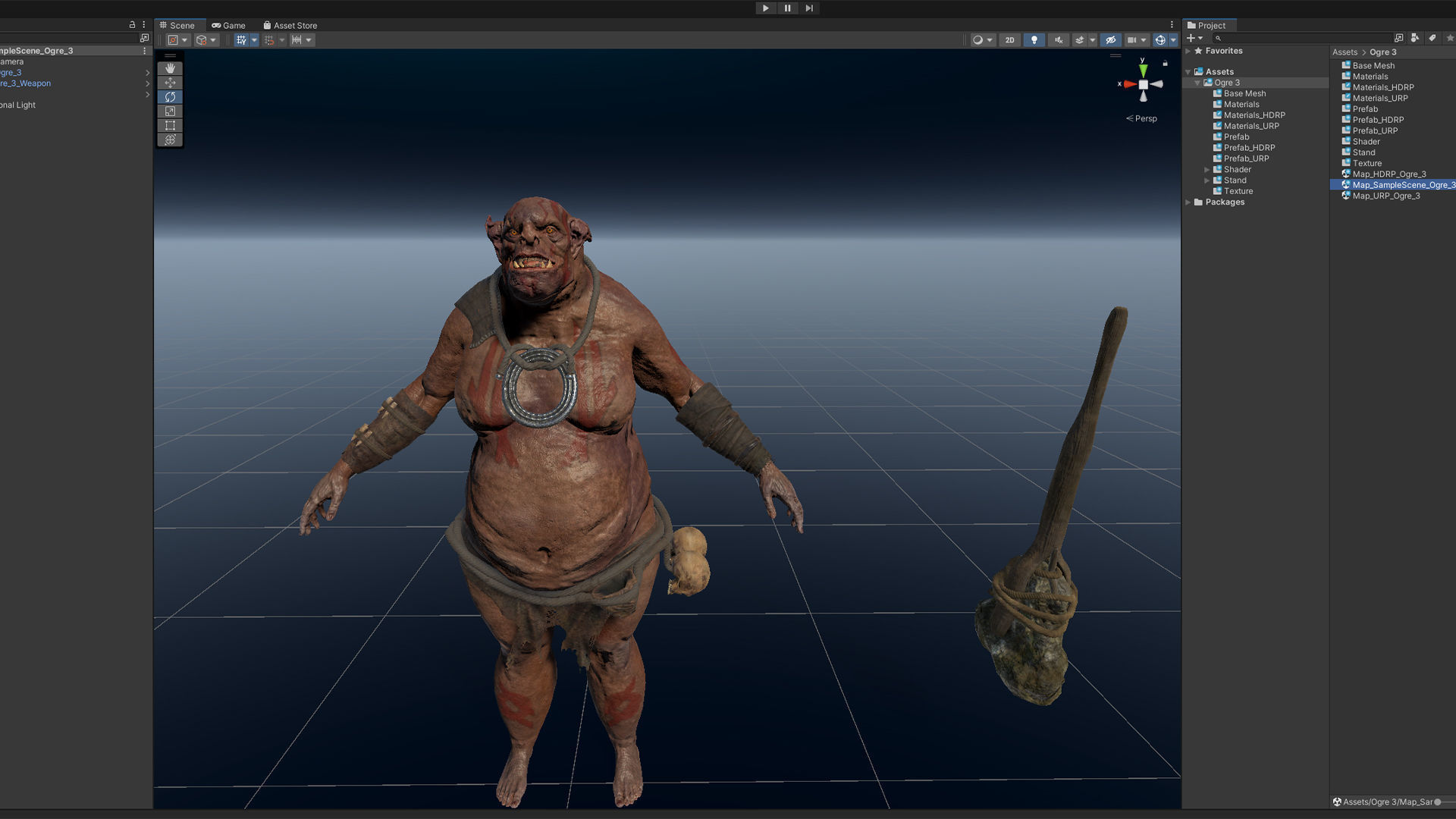 Ogre 3 Low-poly 3D model_14