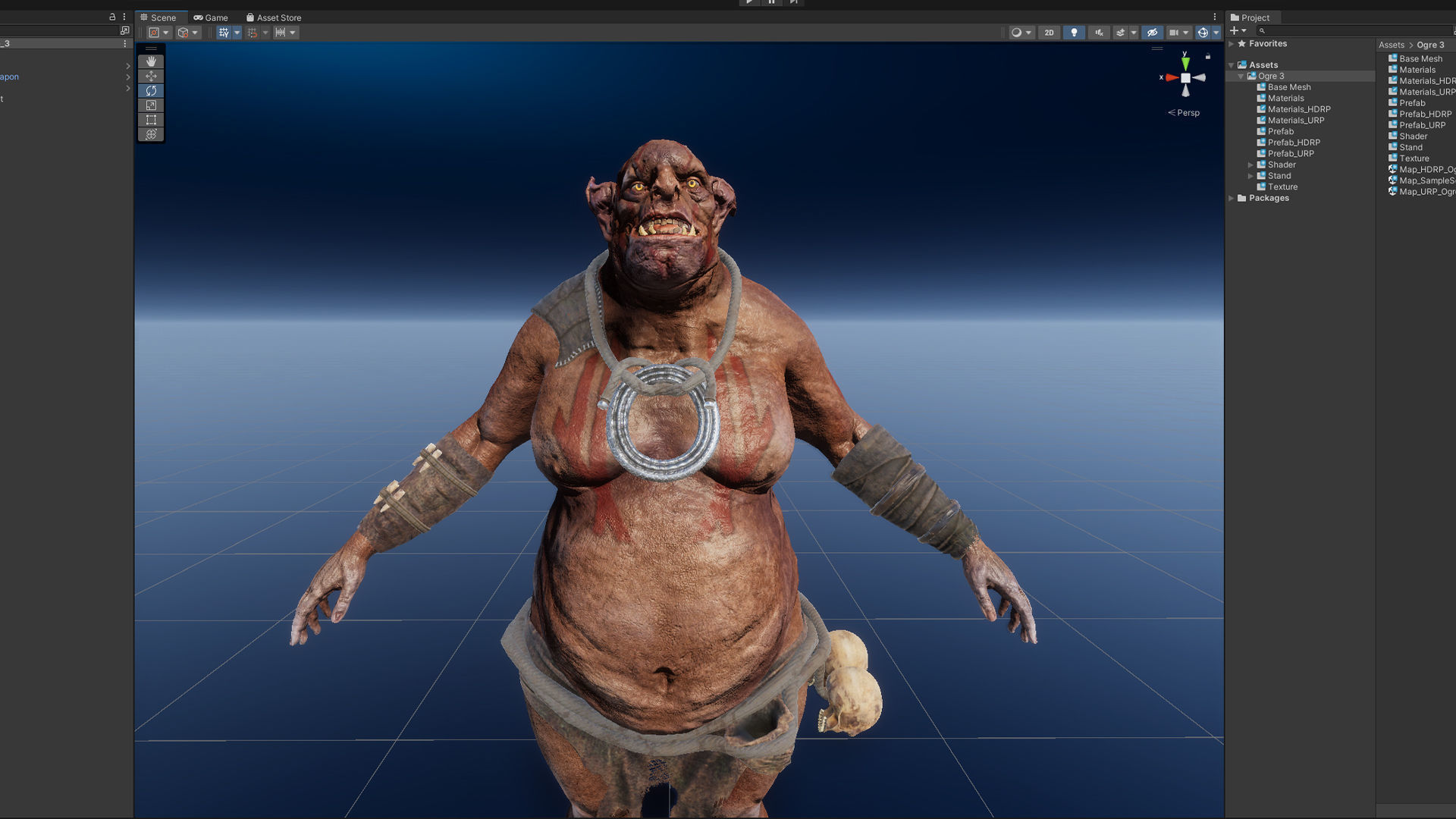 Ogre 3 Low-poly 3D model_12