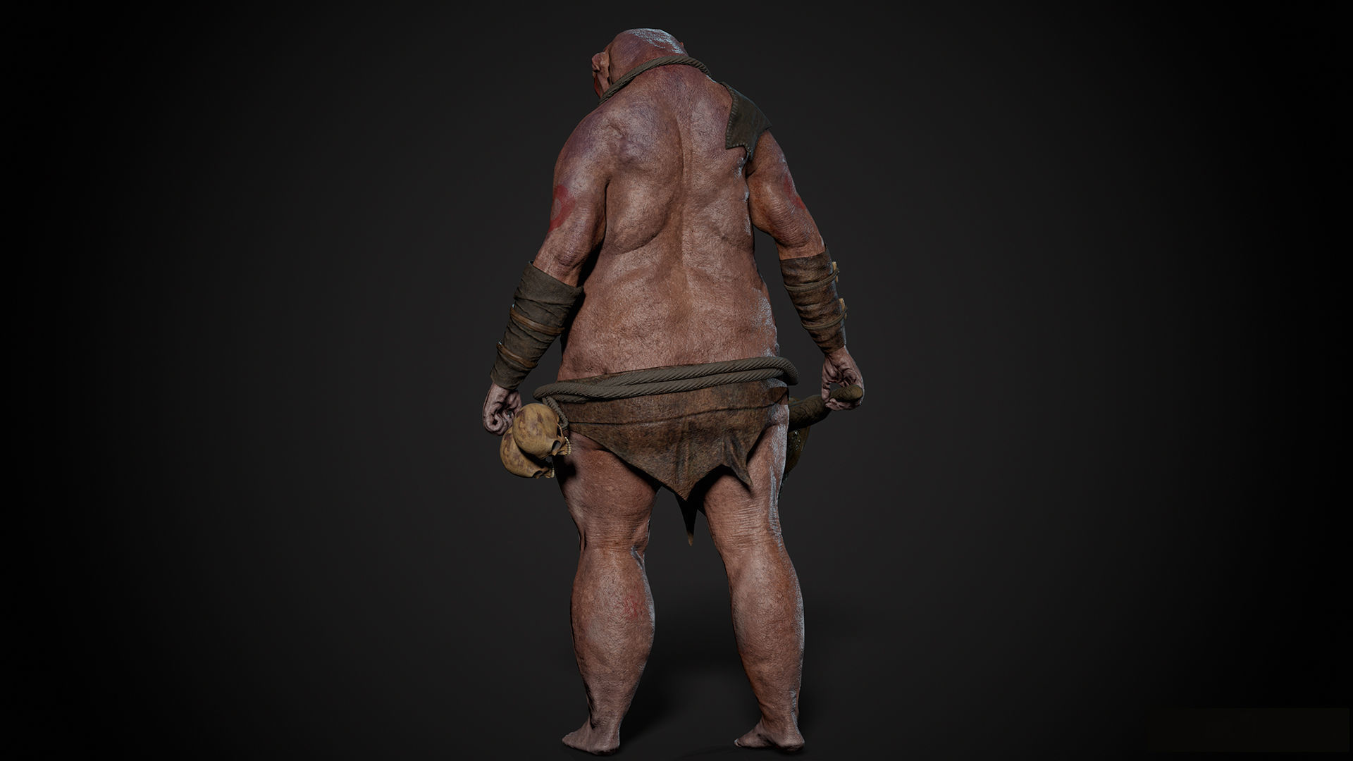 Ogre 3 Low-poly 3D model_11