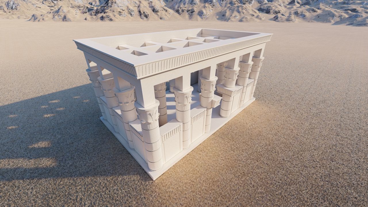 Zigurat ancient pyramid-Ziggurat Temple 3D model_7