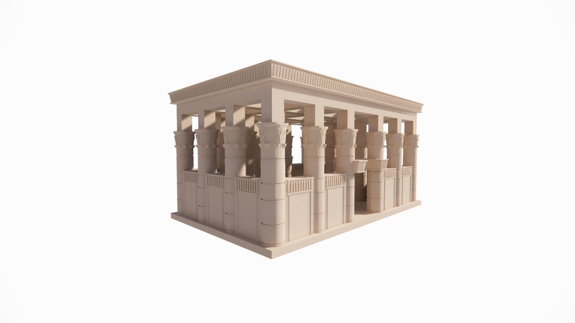 Zigurat ancient pyramid-Ziggurat Temple 3D model_12