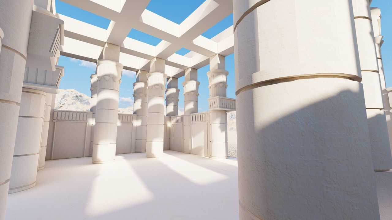 Zigurat ancient pyramid-Ziggurat Temple 3D model_23