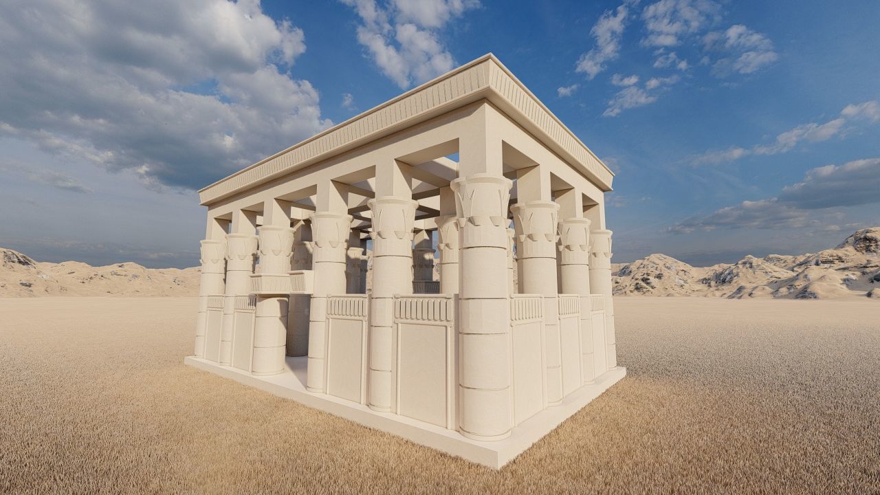 Zigurat ancient pyramid-Ziggurat Temple 3D model_18